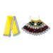 Lehenga Patka - 5 Inches | Devi Dress / Mata Rani Poshak / Stone Work Amman Pavadai For Deity Decor - Devi Dress