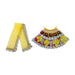 Lehenga Patka - 5 Inches | Devi Dress / Mata Rani Poshak / Stone Work Amman Pavadai For Deity Decor - Devi Dress