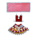 Lehenga Patka - 5 Inches | Devi Dress / Mata Rani Poshak / Stone Work Amman Pavadai For Deity Decor - Devi Dress