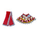Lehenga Patka - 5 Inches | Devi Dress / Mata Rani Poshak / Stone Work Amman Pavadai For Deity Decor - Devi Dress