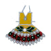 Lehenga Patka - 5 Inches | Devi Dress / Mata Rani Poshak / Stone Work Amman Pavadai For Deity Decor - Devi Dress