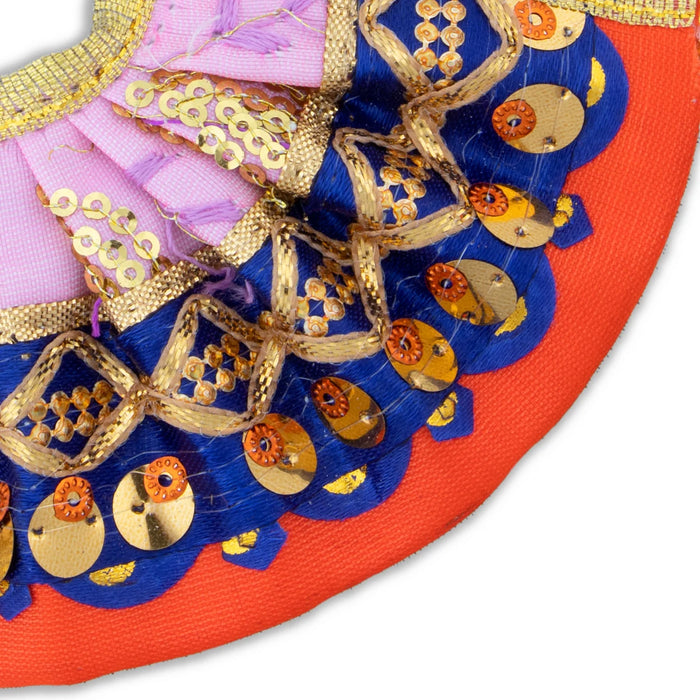 Amman Pavadai - 2 x 3 Inches | Mata Dress/ Devi Vastra/ Golden Border Mata Poshak for Deity/ Assorted
