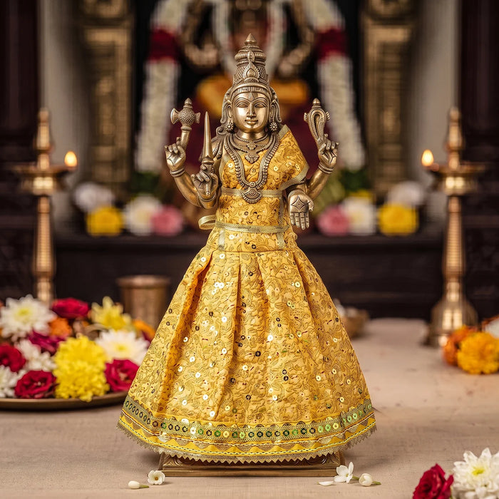 Amman Pavadai - 12 Inches | Deity Vastram / Devi Dress / Decorative Mata Rani Poshak