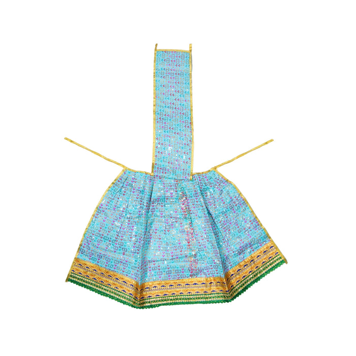 Devi Dress - 16 Inches | Mata Rani Poshak / Lehenga Patka / Amman Pavadai For Deity Decor