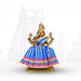 Amman Pavadai - 7 x 14 Inches | Mata Dress/ Devi Vastra/ Golden Border Mata Poshak for Deity/ Assorted Colour - Devi Dress