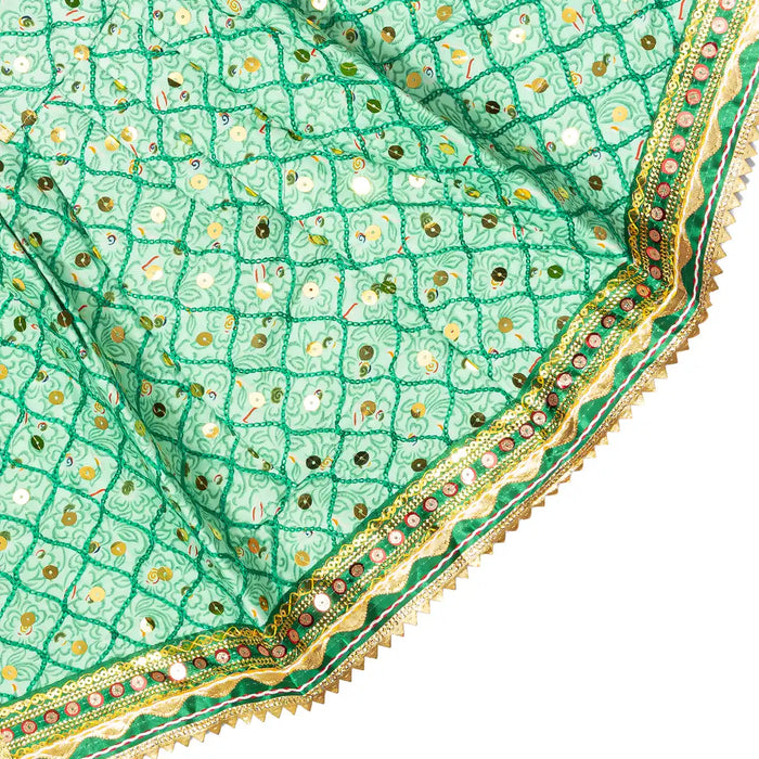 Lehanga Patka - 15 Inches | Deity Vastram / Devi Dress / Amman pavadai / Mata Rani Poshak