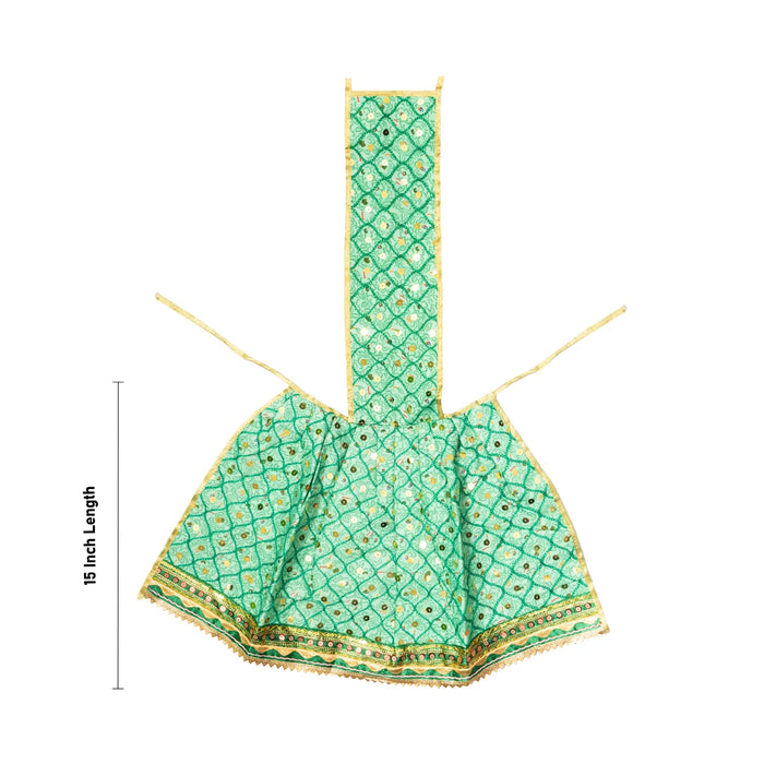 Lehanga Patka - 15 Inches | Deity Vastram / Devi Dress / Amman pavadai / Mata Rani Poshak
