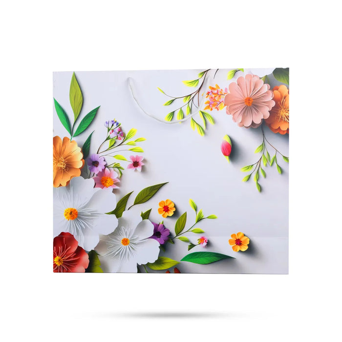 Paper Bag With Handle - 17 X 19.5 X 6 Inches | Carry Bag/ Gift Bag/ Paper Shopping Bag