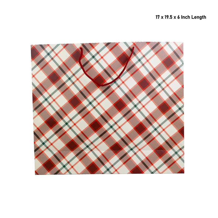 Paper Bag With Handle - 17 X 19.5 X 6 Inches | Carry Bag/ Gift Bag/ Paper Shopping Bag