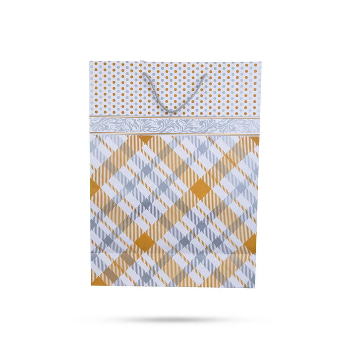 Paper Bag With Handle - 20 x 15 x 6 Inches | Handle Paper Bag/ Gift Bag/ Carry Bag For Shopping