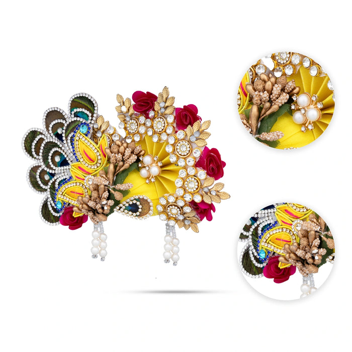 Crown - 7 x 8 Inches | Decorative Kireedam/ Kiridam/ Turban for Deity. Assorted
