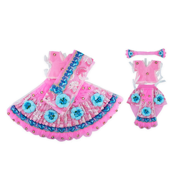 Radha Krishna Dress Set - 7 Inches | Krishna Radha Costume / Krishna And Radha Dress for Deity/ Assorted