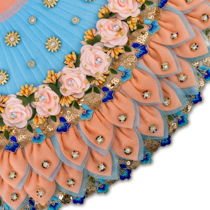 Radha Krishna Dress Set - 9 Inches | Krishna And Radha Dress/ Krishna Radha Costume for Deity/ Assorted