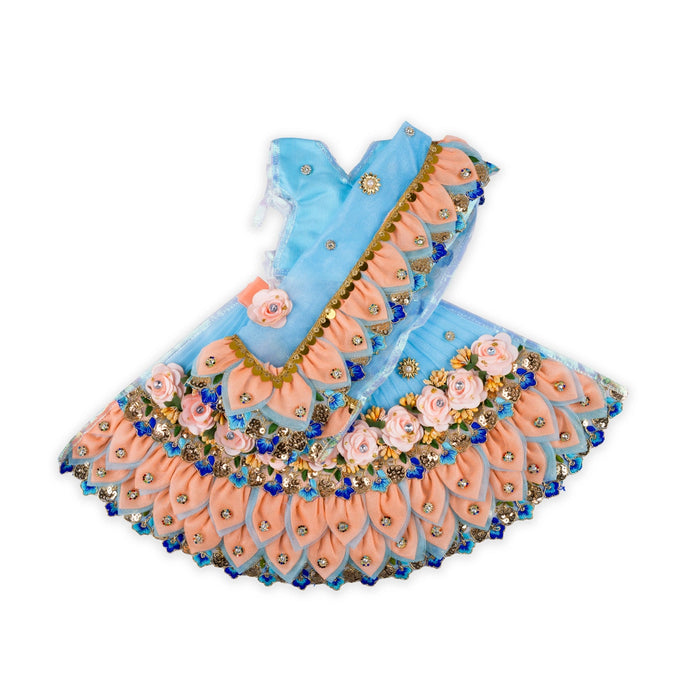 Radha Krishna Dress Set - 9 Inches | Krishna And Radha Dress/ Krishna Radha Costume for Deity/ Assorted