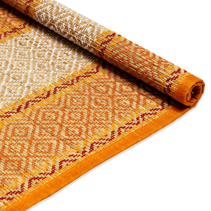 Table Mat - 16 x 11 Inches | 6+1 Set / Handmade Mat / Korai Pai/ Home & Kitchen Table Mat