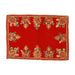 Asan Mat - 9.5 x 7 Inches | Velvet Aasan Mat/ Jari Border Pooja Aasan for Deity/ Assorted Colours/ 10 Gms Approx - Pooja Aasan & Bajot & Pooja Mat