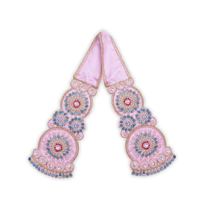 Angavastram - 36 Inches | Towel/ Beads Designed Thundu for Deity/ 55 Gms/ Assorted Colours - Shawls & Towels