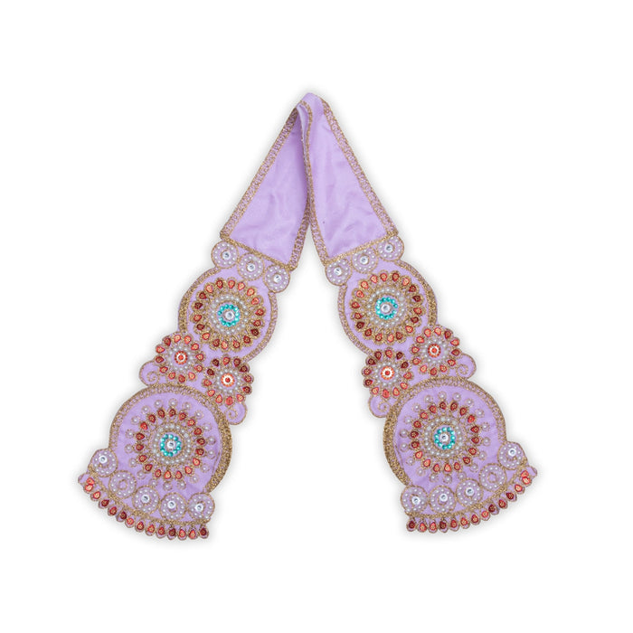 Angavastram - 36 Inches | Towel/ Beads Designed Thundu for Deity/ 55 Gms/ Assorted Colours - Shawls & Towels