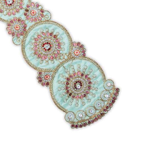 Angavastram - 48 Inches | Towel/ Beads Designed Thundu for Deity/ 85 Gms/ Assorted Colours - Shawls & Towels