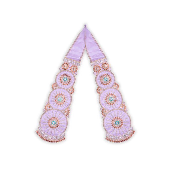 Angavastram - 60 Inches | Towel/ Beads Designed Thundu for Deity/ 115 Gms/ Assorted Colours - Shawls & Towels