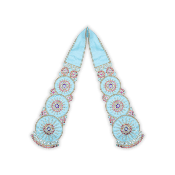 Angavastram - 60 Inches | Towel/ Beads Designed Thundu for Deity/ 115 Gms/ Assorted Colours - Shawls & Towels