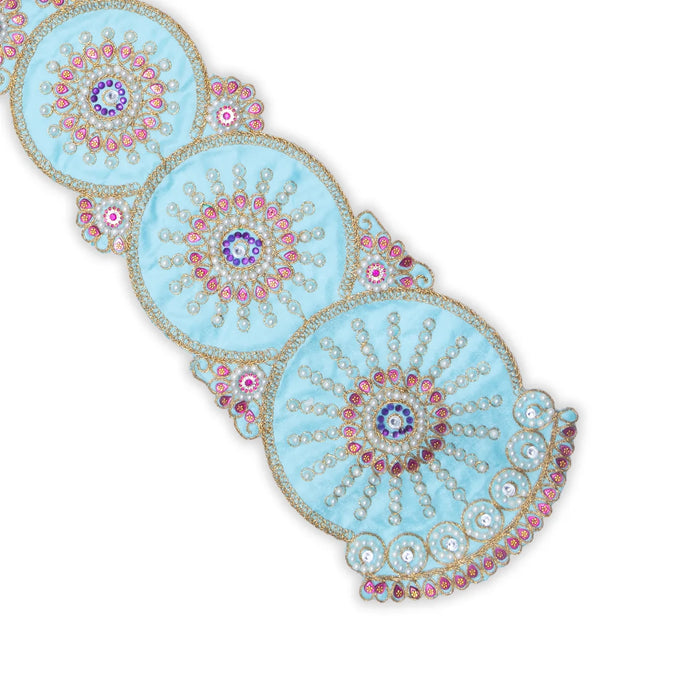 Angavastram - 60 Inches | Towel/ Beads Designed Thundu for Deity/ 115 Gms/ Assorted Colours - Shawls & Towels