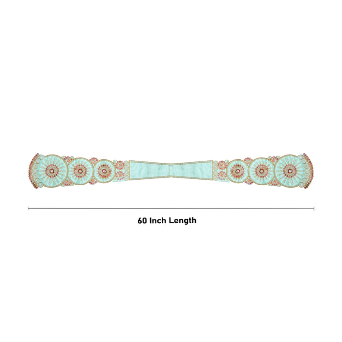 Angavastram - 60 Inches | Towel/ Beads Designed Thundu for Deity/ 115 Gms/ Assorted Colours - Shawls & Towels