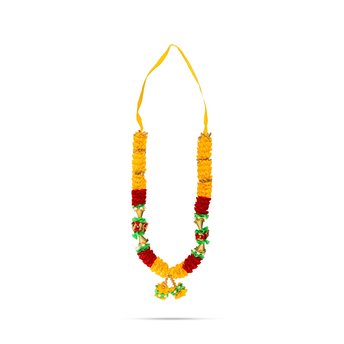 Artificial Garland - 12 Inches | Satin Mala/ Cloth Garland/ Fancy Mala for Photo Frame & Decoration - Mala