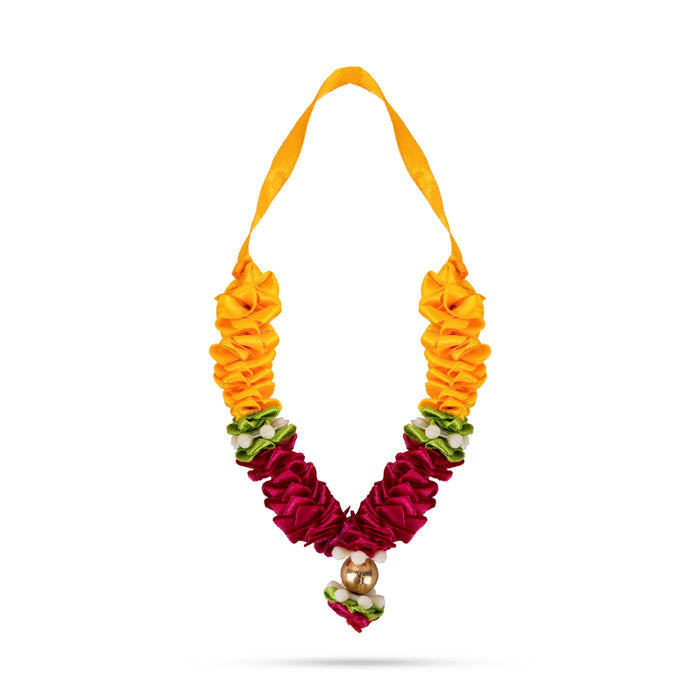 Cloth Garland - 4 Inches | Satin Mala/ Artificial Garland/ Artificial Mala for Decoration - Mala