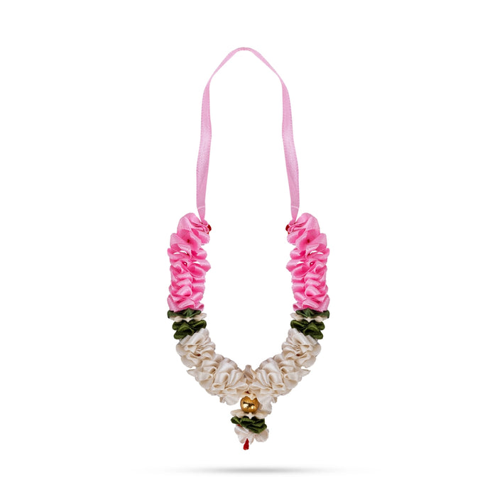 Cloth Garland - 4 Inches | Satin Mala/ Artificial Garland/ Artificial Mala for Decoration - Mala