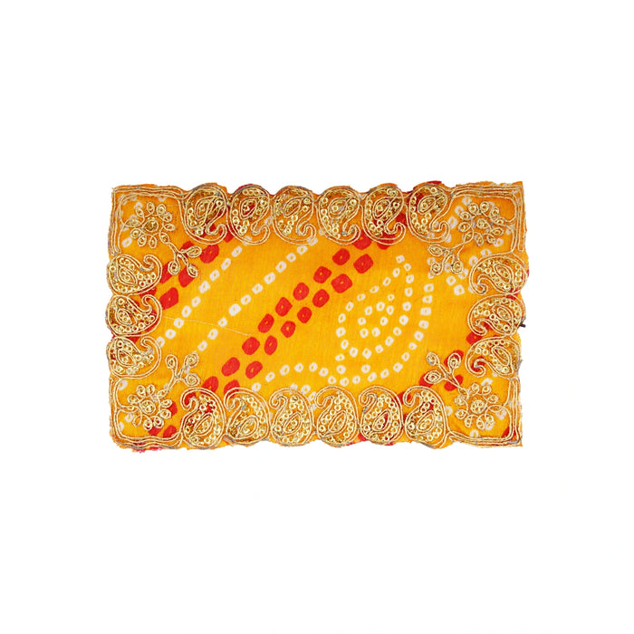 Chunri - 6.5 x 4 Inches | Mata Chunari/ Chunri for Deity/ Assorted Design - Devi Dress