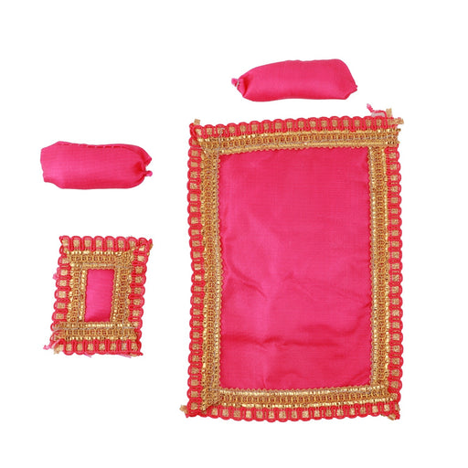 Laddu Gopal Asan - 4 Inches | Kanha Ji Asan/ Gadi Set/ Gaddi Set for Deity - Deity Accessories