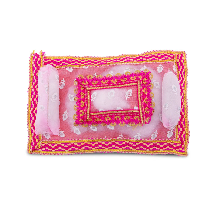 Laddu Gopal Asan - 5 Inches | Kanha Ji Asan/ Gadi Set/ Gaddi Set for Deity - Deity Accessories