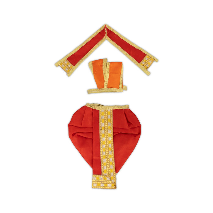 Krishna Dress - 15 Inches | Krishna Costume/ Kanha Ji Dress for Deity - Laddu Gopal Dress