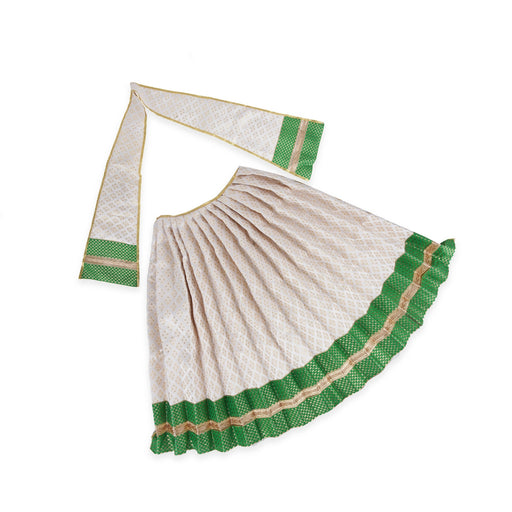 Devi Dress - 21 x 43 Inches | Mata Rani Poshak/ Fancy Design Matha Dress/ Amman Pavadai for Deity - Devi Dress