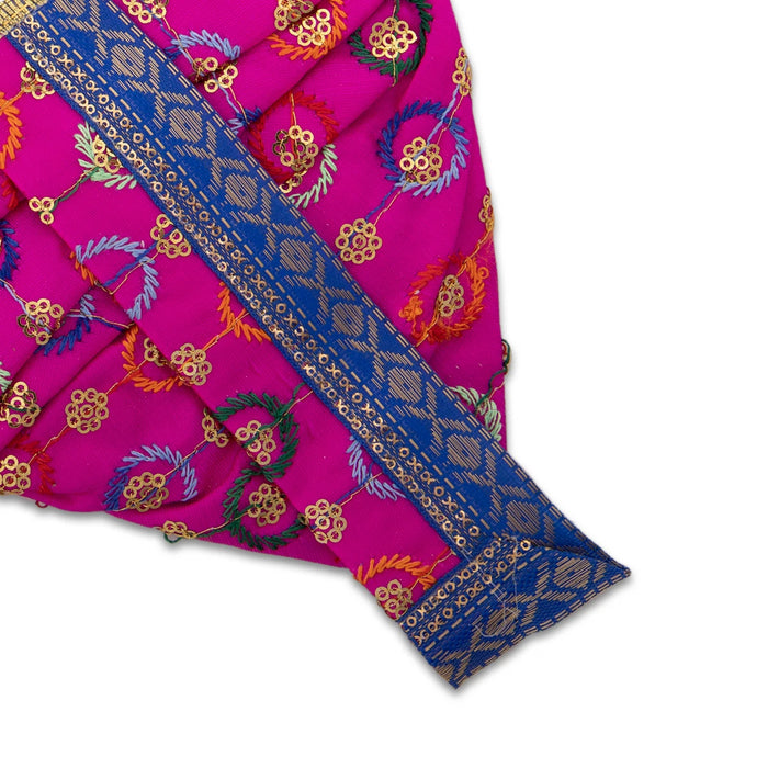 Panchakacham Set - 6 Inches | Satin Panchagajam Dhoti/ Readymade Panchakacham for Deity/ Assorted Colour - Bhagwan Vastra