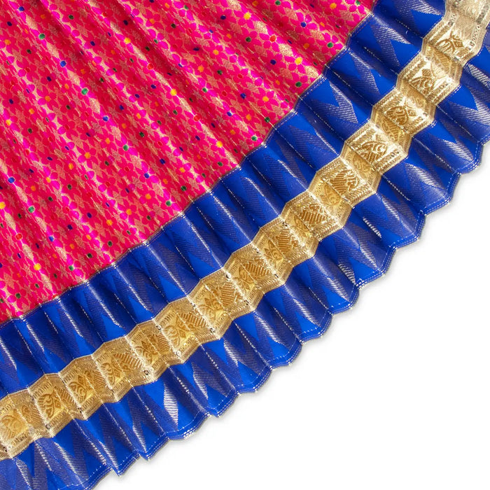 Amman Pavadai - 18 x 32 Inches | Lehenga Patka/ Satin Devi Vastra for Deity Decor/ Assorted Colour - Devi Dress