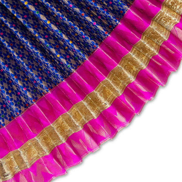 Amman Pavadai - 18 x 32 Inches | Lehenga Patka/ Satin Devi Vastra for Deity Decor/ Assorted Colour - Devi Dress