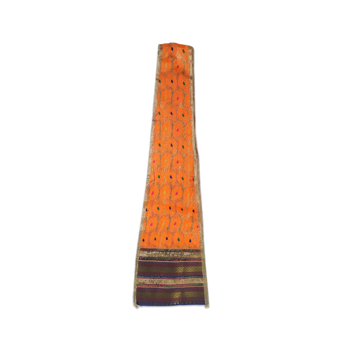 Amman Pavadai - 21 x 26 Inches | Mata Poshak/ Mata Rani Dress/ Jari Border Devi Dress for Deity