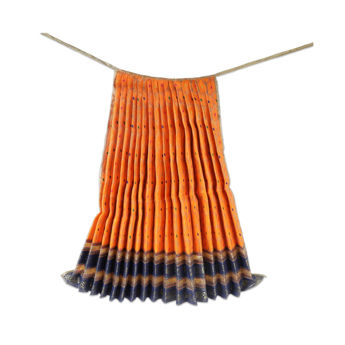 Amman Pavadai - 21 x 26 Inches | Mata Poshak/ Mata Rani Dress/ Jari Border Devi Dress for Deity