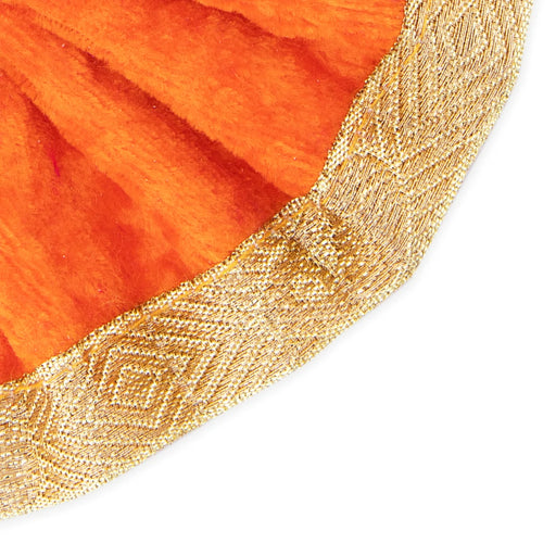 Amman Pavadai - 2 Inches | Velvet Devi Vastra/ Lehenga Patka/ Mata Poshak for Deity/ Assorted Colour - Devi Dress