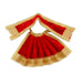 Amman Pavadai - 3 x 6 Inches | Velvet with Jari Border Lehenga Patka/ Mata Dress for Deity/ Assorted Colour - Devi Dress