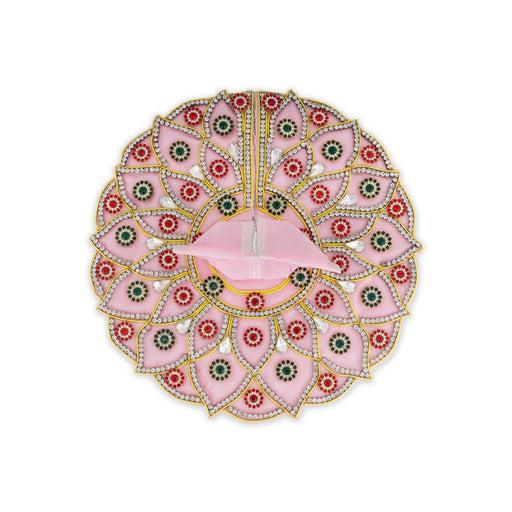 Krishna Dress - 5.5 Inches | Stone Work Laddu Gopal Ji Dress / Kanha Dress for Deity / Gol Poshak - Laddu Gopal, Krishna & Radha Rani Dress