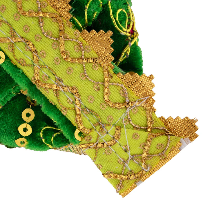 Dhoti Set - 3 Inches | Readymade Panchakacham/ Velvet Panchagajam Dhoti for Deity