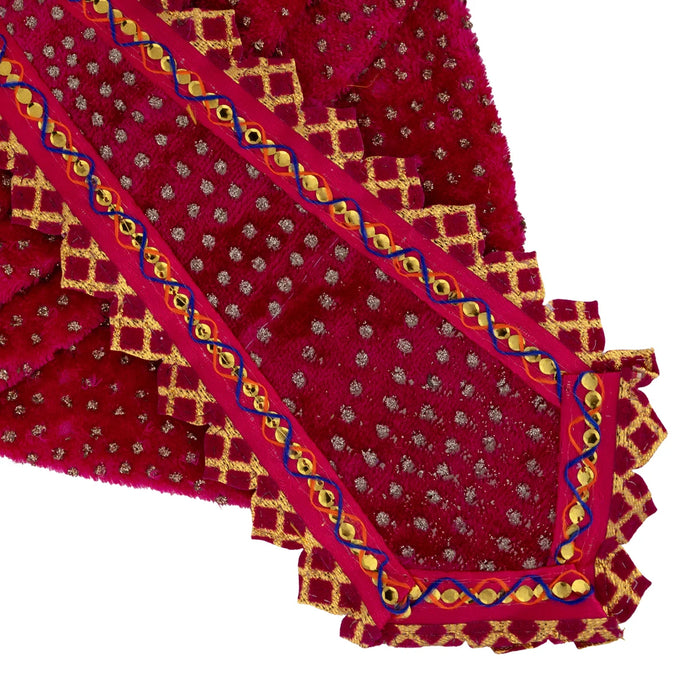 Readymade Panchakacham - 6 Inches | Velvet Dhoti Set/ Panchagajam dhoti For Deity