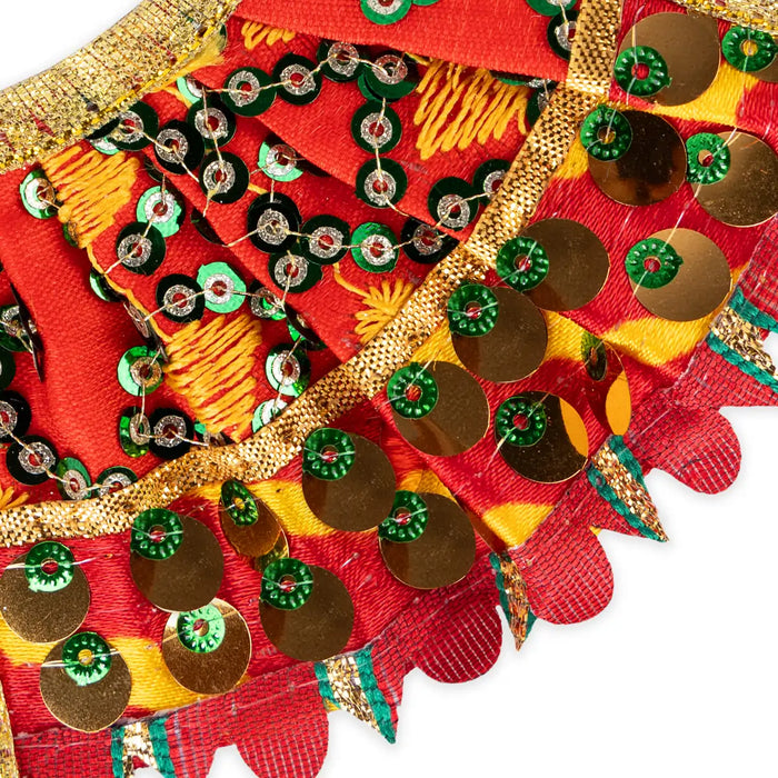 Devi Dress - 2 x 4.5 Inches | Embroidery Design Mata Rani Poshak/ Amman Pavadai for Deity - Devi Dress