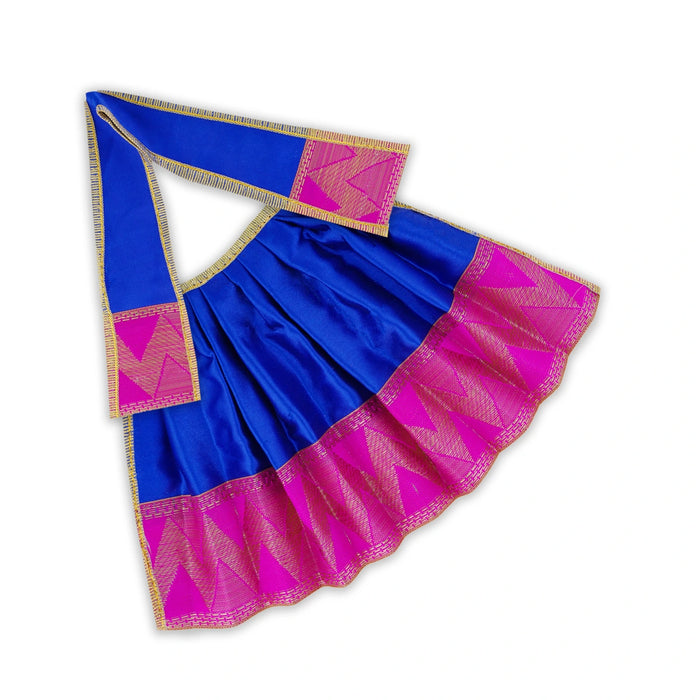 Amman Pavadai - 6 x 12 Inches | Satin Apoorva Mata Dress/ Devi Vastra/ Mata Poshak for Deity/ Assorted Colour - Devi Dress