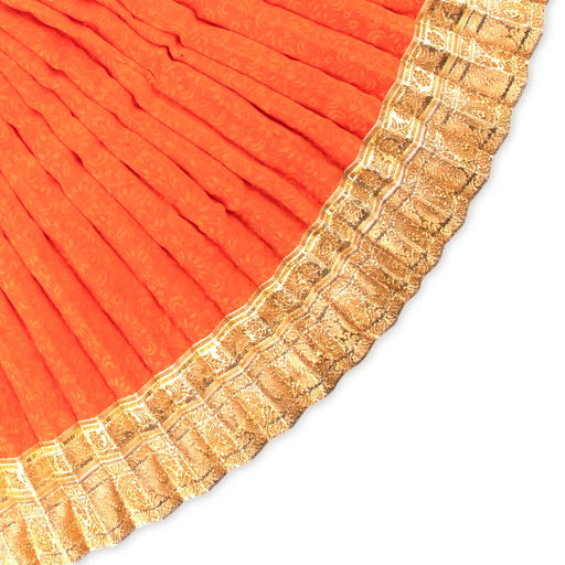 Amman Pavadai - 24 x 29 Inches | Velvet Mata Dress/ Golden Border Devi Vastra/ Mata Poshak for Deity/ Assorted Colours - Devi Dress