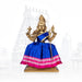 Devi Vastra - 7 x13 Inches | Satin with Jari Border Lehenga Patka/ Mata Dress for Deity/ Assorted Colour - Devi Dress
