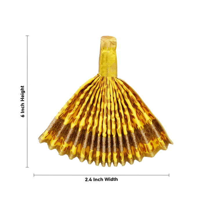 Thiru Udayada - 6 x 2.4 Inches | Vishu Udayada/ Satin With Jari Border Thiru Udayada for Vishu - Head & Face Accessories